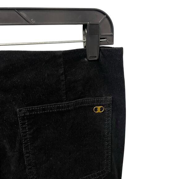 NWT Tory Burch Billet Legging Side Zip High Rise Black Corduroy Womens Size 29 - Picture 6 of 9